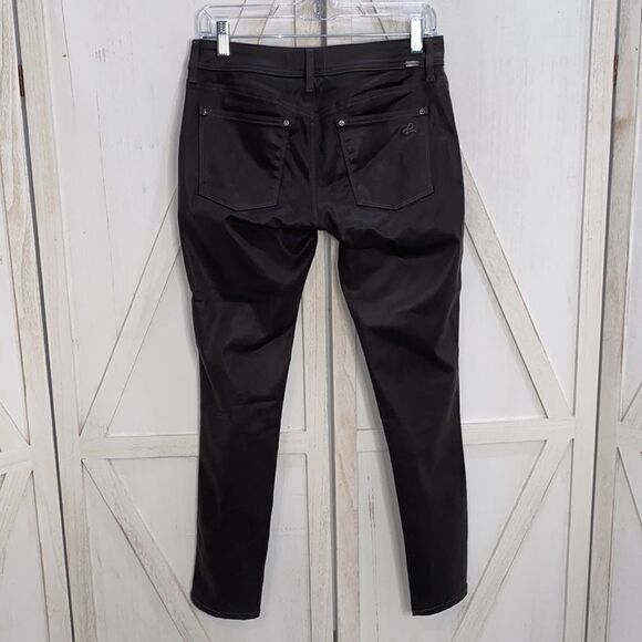 DL1961 Emma Power Legging  Lamb Leather & Coated In Birmingham Size 28 - Picture 6 of 15